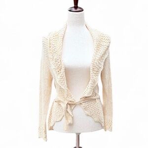 🤍 Vintage Cream Knit Cardigan